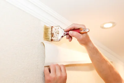Pose de papier peint à la Boulaye — revêtements muraux et toiles de verre